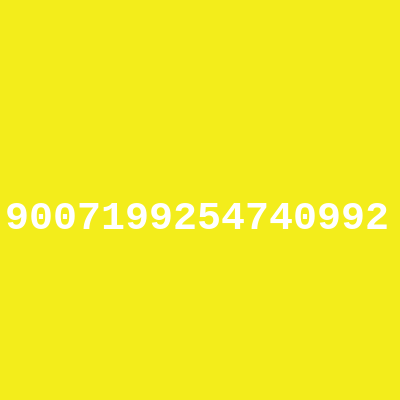 9007199254740992 cover